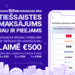 Bill.me februāra jaunumi un iespēja laimēt €500